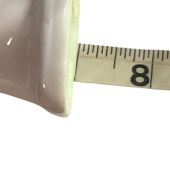 Vtg  Japanese Geisha Figurine White Porcelain 7”  Korea Made Holding Drum - Picture 4 of 4